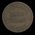 Canada, inconnu, 1/2 penny : 1831