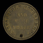 Canada, inconnu, 1/2 penny : 1860