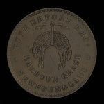 Canada, Rutherford Brothers, 1/2 penny : 1846