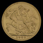 Canada, Édouard VII, 1 souverain : 1908