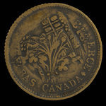 Canada, inconnu, 1 sou : 1838