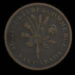 Canada, Dexter Chapin, 1 sou : 1838