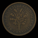 Canada, Dexter Chapin, 1 sou : 1838