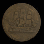 Canada, inconnu, 1/2 penny : 1835