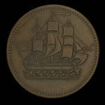 Canada, inconnu, 1/2 penny : 1835