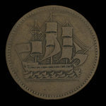 Canada, inconnu, 1/2 penny : 1835