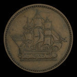 Canada, inconnu, 1/2 penny : 1835