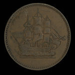 Canada, inconnu, 1/2 penny : 1835