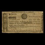 Canada, Wfd. Nelson & Cie., 10 sous : 22 juillet 1837