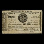 Canada, Wfd. Nelson & Cie., 60 sous : 22 juillet 1837