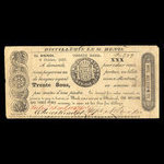 Canada, Wfd. Nelson & Cie., 30 sous : 9 octobre 1837