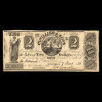 Canada, Cuvillier & Fils, 2 dollars : 2 janvier 1838