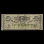 Canada, Bank of British Columbia, 20 dollars : 1 juin 1879