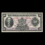 Canada, Banque Royale du Canada, 50 dollars : 3 janvier 1927