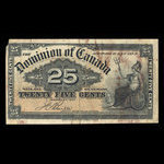 Canada, Dominion du Canada, 25 cents : 2 janvier 1900