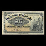 Canada, Dominion du Canada, 25 cents : 2 janvier 1900