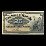 Canada, Dominion du Canada, 25 cents : 2 janvier 1900