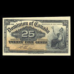 Canada, Dominion du Canada, 25 cents : 2 janvier 1900