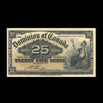 Canada, Dominion du Canada, 25 cents : 2 janvier 1900