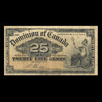 Canada, Dominion du Canada, 25 cents : 2 janvier 1900