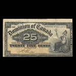 Canada, Dominion du Canada, 25 cents : 2 janvier 1900