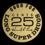 Canada, Long Super Drugs, 25 cents : 1968