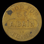 Canada, A. Bain, 5 cents : 1892