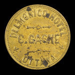 Canada, C. Gagne, 1 consommation, 15 cents : 1890