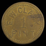 Canada, E.W. Clark, 1 chopine de lait : 1892