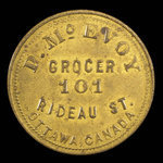 Canada, P. McEvoy, 25 cents : 1892