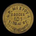 Canada, P. McEvoy, 5 cents : 1892