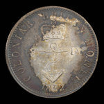 Grande-Bretagne, George IV, 1/4 dollar : 1822