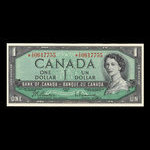 Canada, Banque du Canada, 1 dollar : 1954