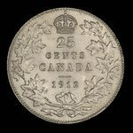 Canada, Georges V, 25 cents : 1912