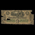 Canada, Bank of Prince Edward Island, 5 dollars : 1 janvier 1872