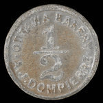 Canada, A.J. Dompierre, 1/2 pain : 1885