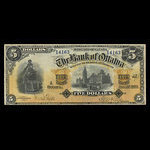 Canada, Bank of Ottawa (The), 5 dollars : 2 janvier 1903