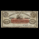 Canada, Commercial Bank of Newfoundland, 5 livres(anglaise) : 1 janvier 1874