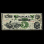 Canada, People's Bank of Halifax, 5 dollars : 1 novembre 1894