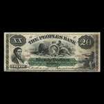 Canada, People's Bank of Halifax, 20 dollars : 1 novembre 1898