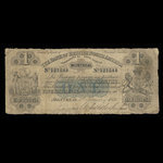 Canada, Bank of British North America, 1 dollar : 1 janvier 1856