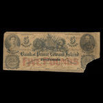 Canada, Bank of Prince Edward Island, 5 livres(anglaise) : 15 août 1856