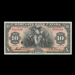 Canada, Barclays Bank, 10 dollars : 2 janvier 1935