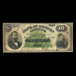 Canada, Bank of London in Canada, 10 dollars : 1 décembre 1883