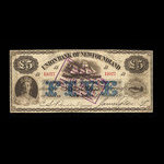 Canada, Union Bank of Newfoundland, 5 livres(anglaise) : 1 août 1883