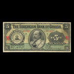 Canada, Sovereign Bank of Canada, 5 dollars : 1 mai 1902