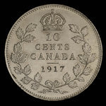 Canada, Georges V, 10 cents : 1917