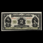 Canada, Dominion du Canada, 2 dollars : 2 janvier 1914