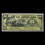 Canada, Banque de Québec, 100 dollars : 3 janvier 1911