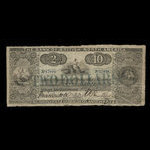 Canada, Bank of British North America, 2 dollars : 2 janvier 1854